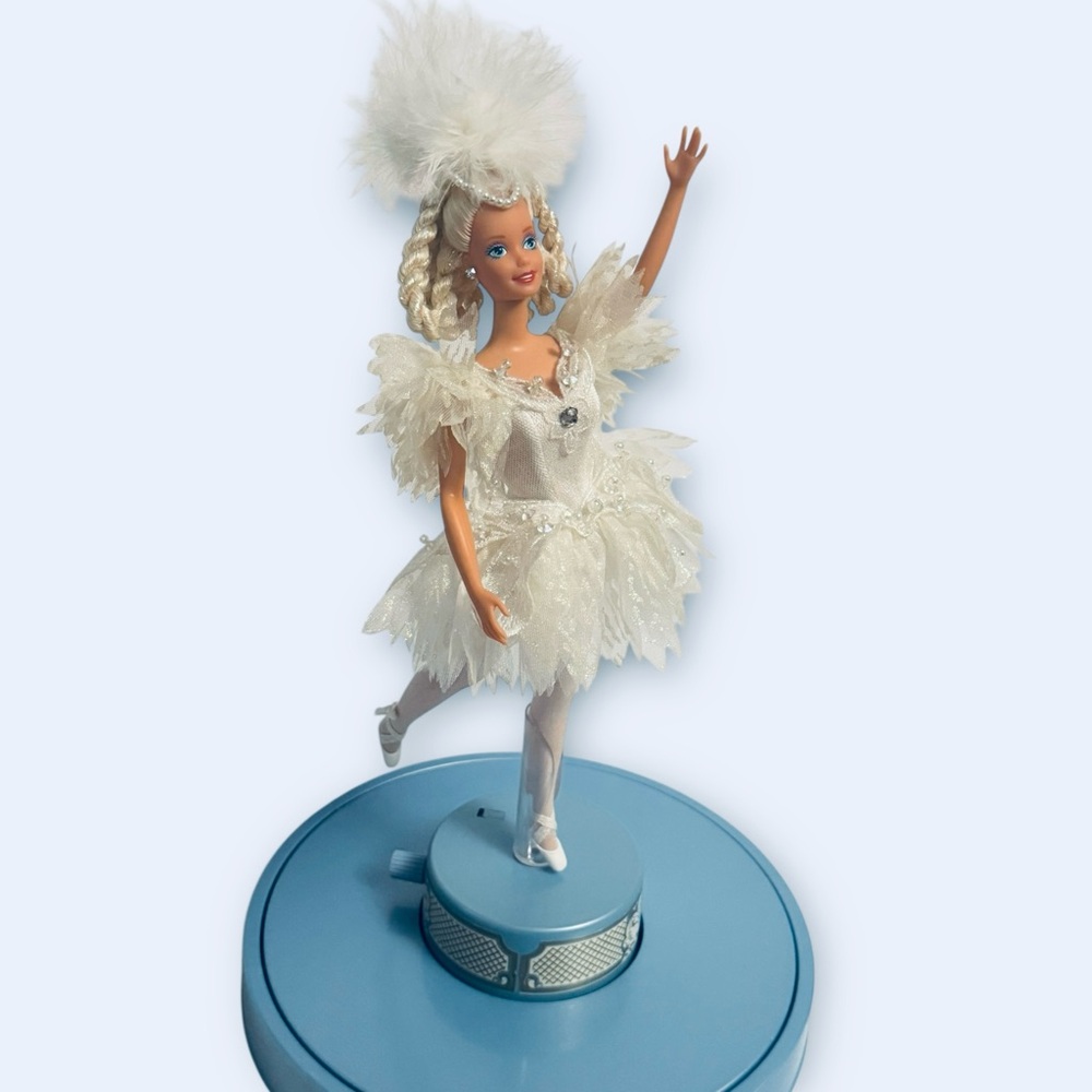 Vintage Barbie SWAN LAKE Music Box  #1648 MUSICAL BALLERINA DOLL 1991 w/ Box EC! - Picture 5 of 16